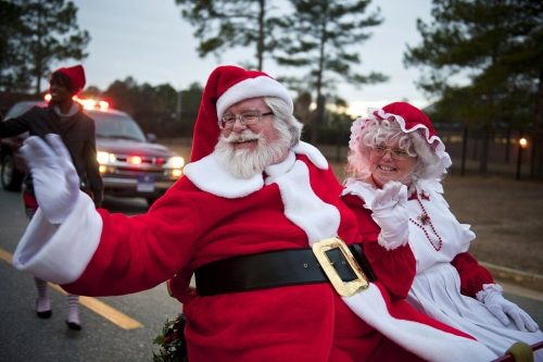 Santa sits on the sleigh with Mrs Claus. He is vendor management, vendor risk management.